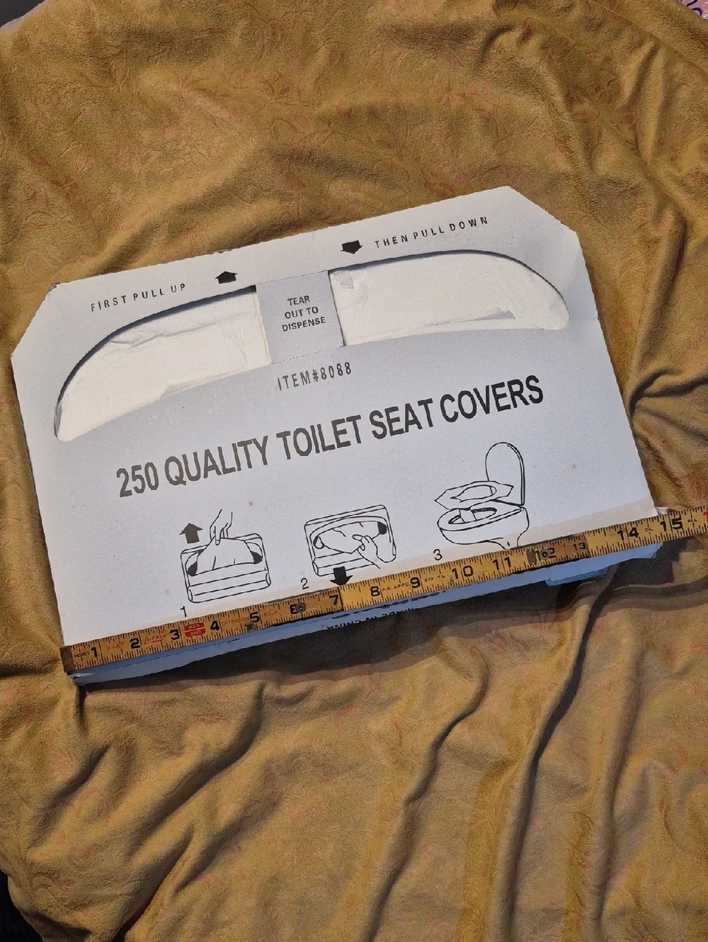 Public Toilet Seat Cover•1,000 Count total•  Four(4)Packages•250 seat covers ea.
